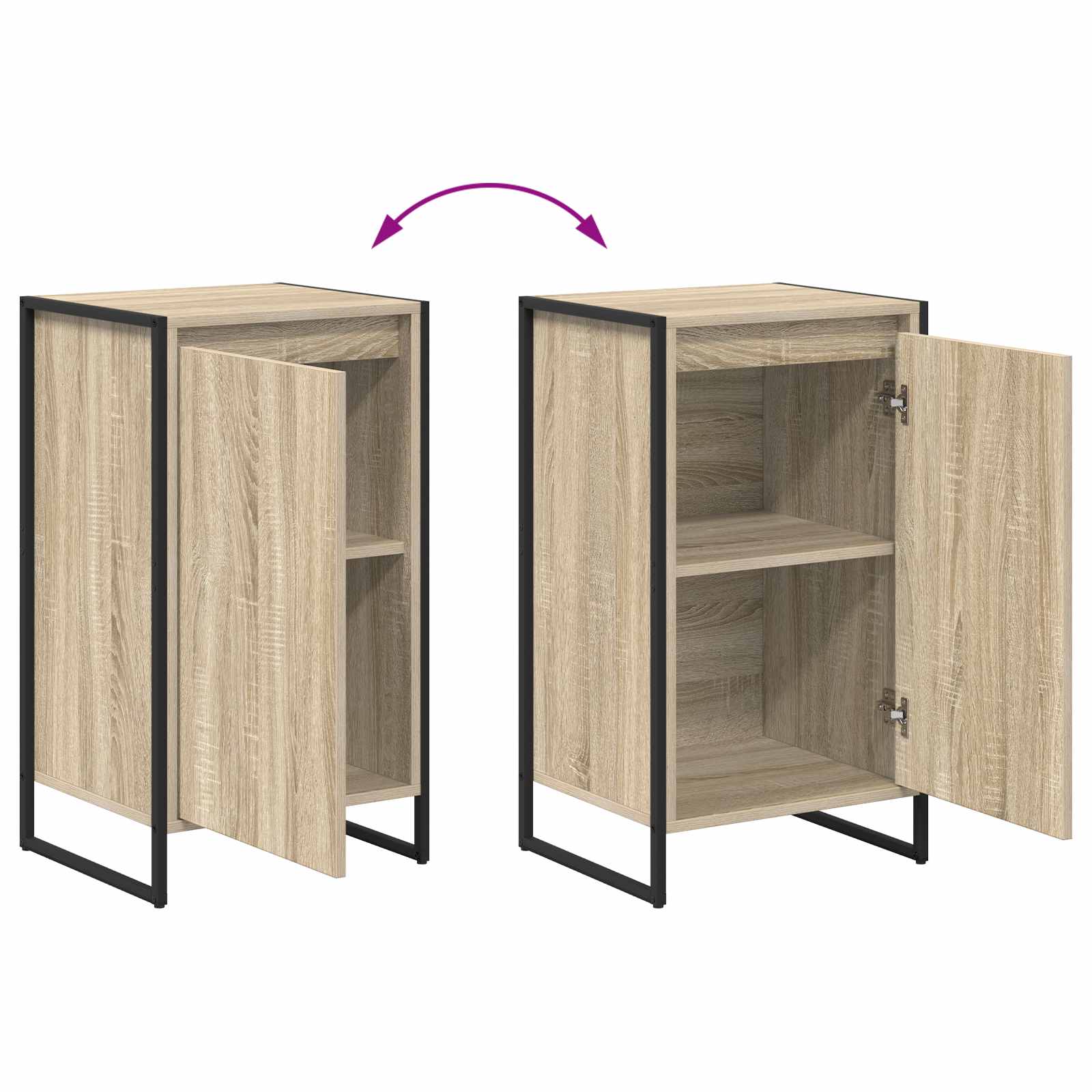 Πλαϊνό γραφείο Σονόμα 43 x 36 x 75,5 εκ. Επεξεργασμένο ξύλο