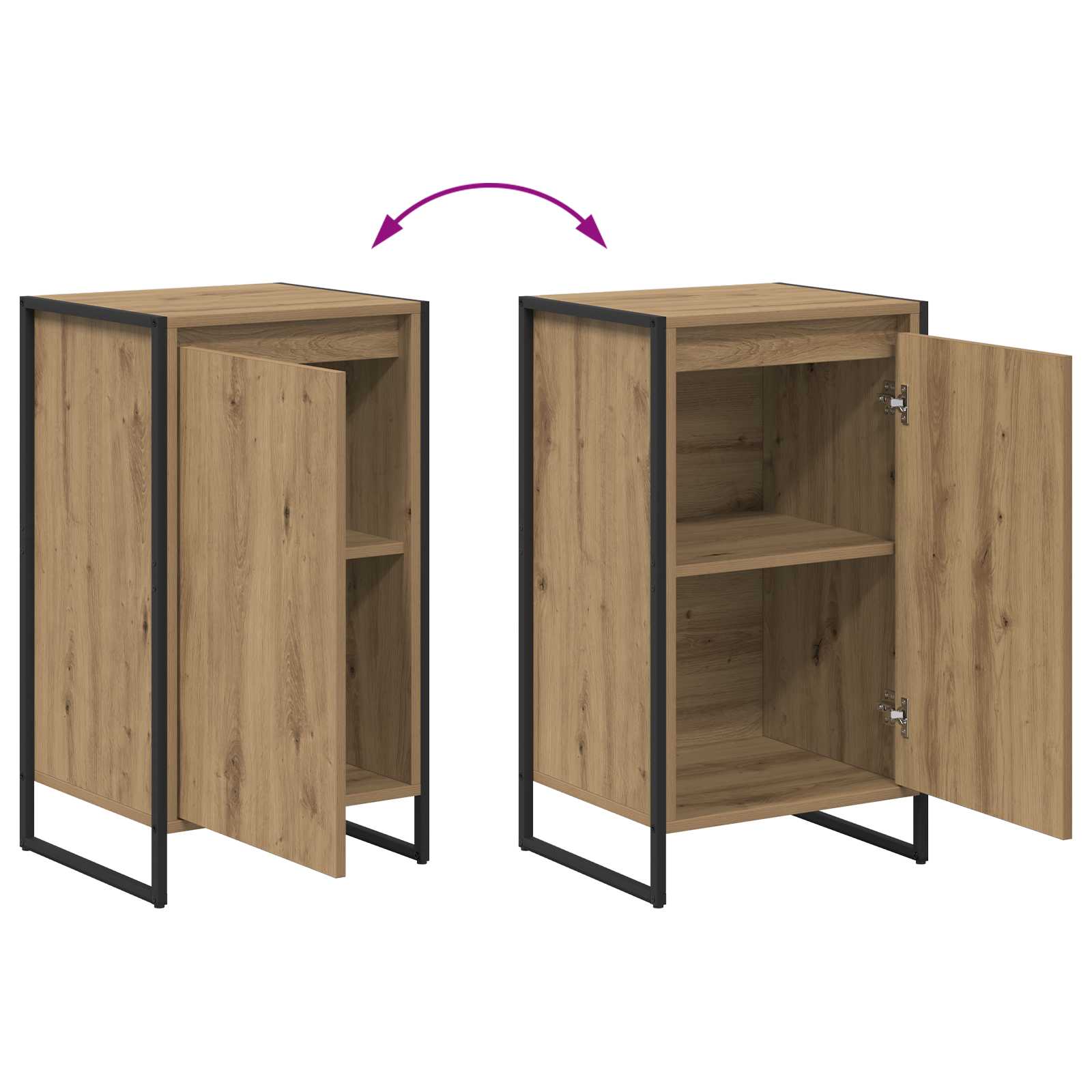 Πλαϊνό γραφείο Καρυδιά Χειροποίητης Εργασίας 43 x 36 x 75,5 εκ. - Pakobazaar