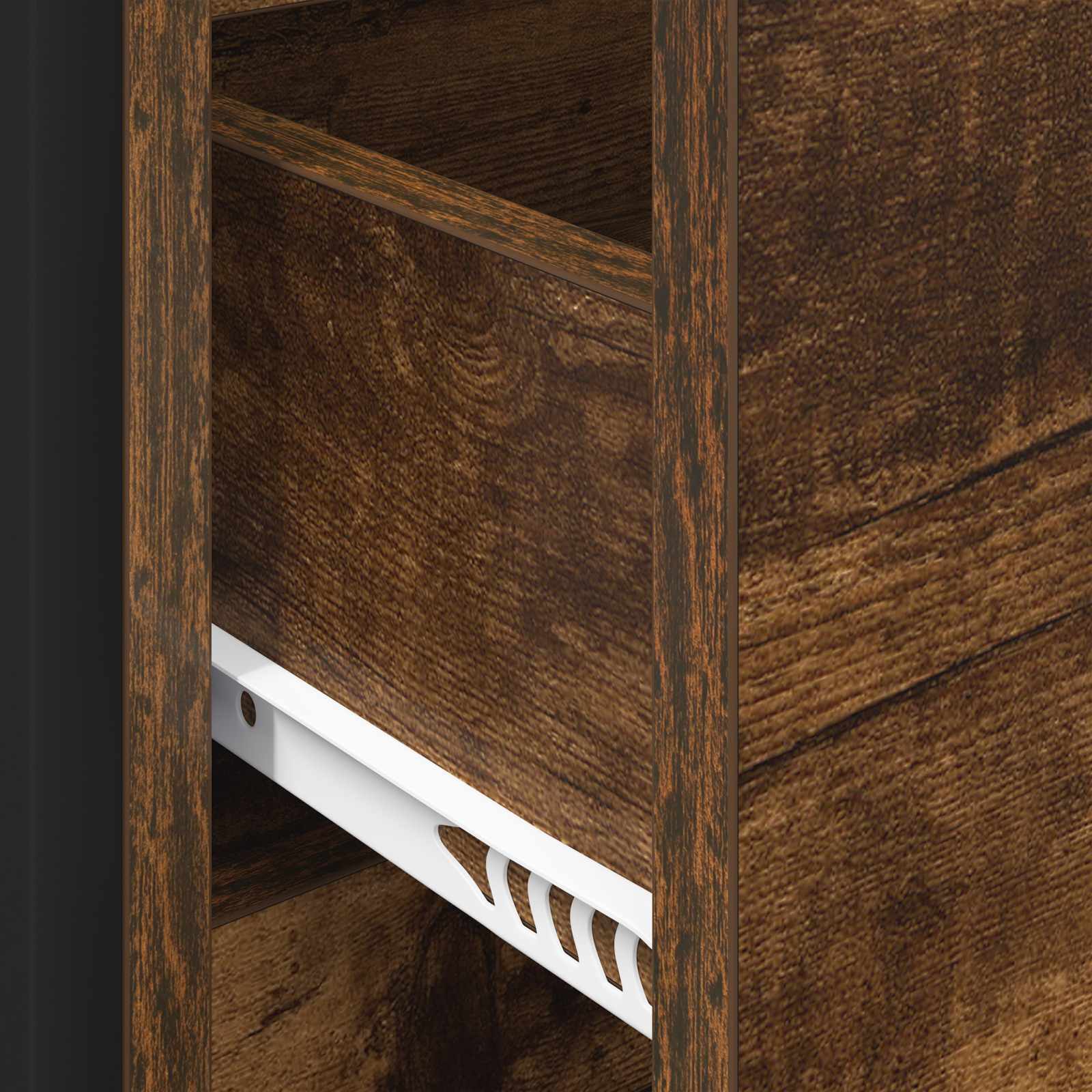 Πλαϊνό γραφείο με συρτάρι Καπνιστό Δρύς 79 x 36 x 75.5 εκ.