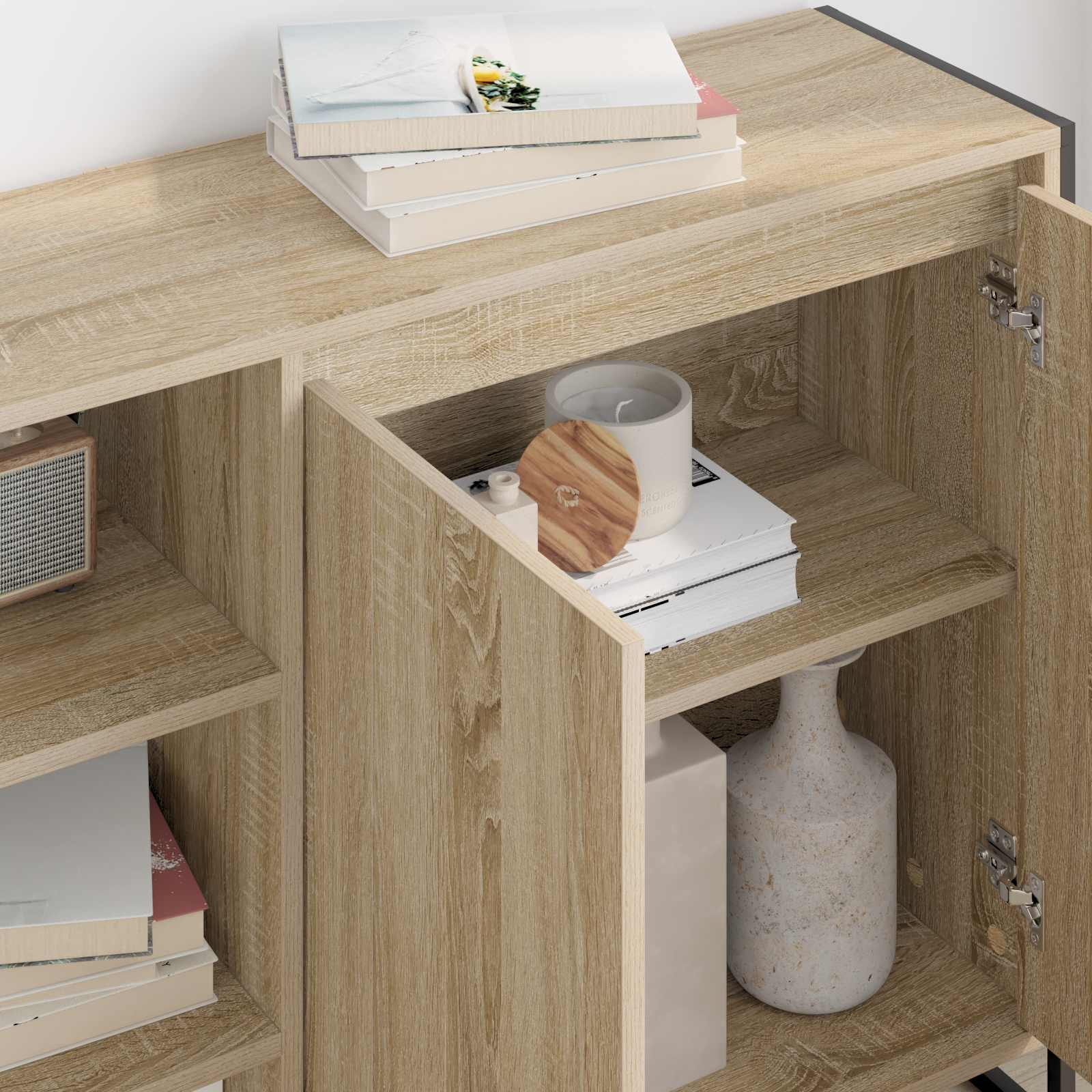 Βοηθητικό ντουλάπι Σονόμα 96.5 x 30 x 75 εκ Επεξεργασμένο ξύλο