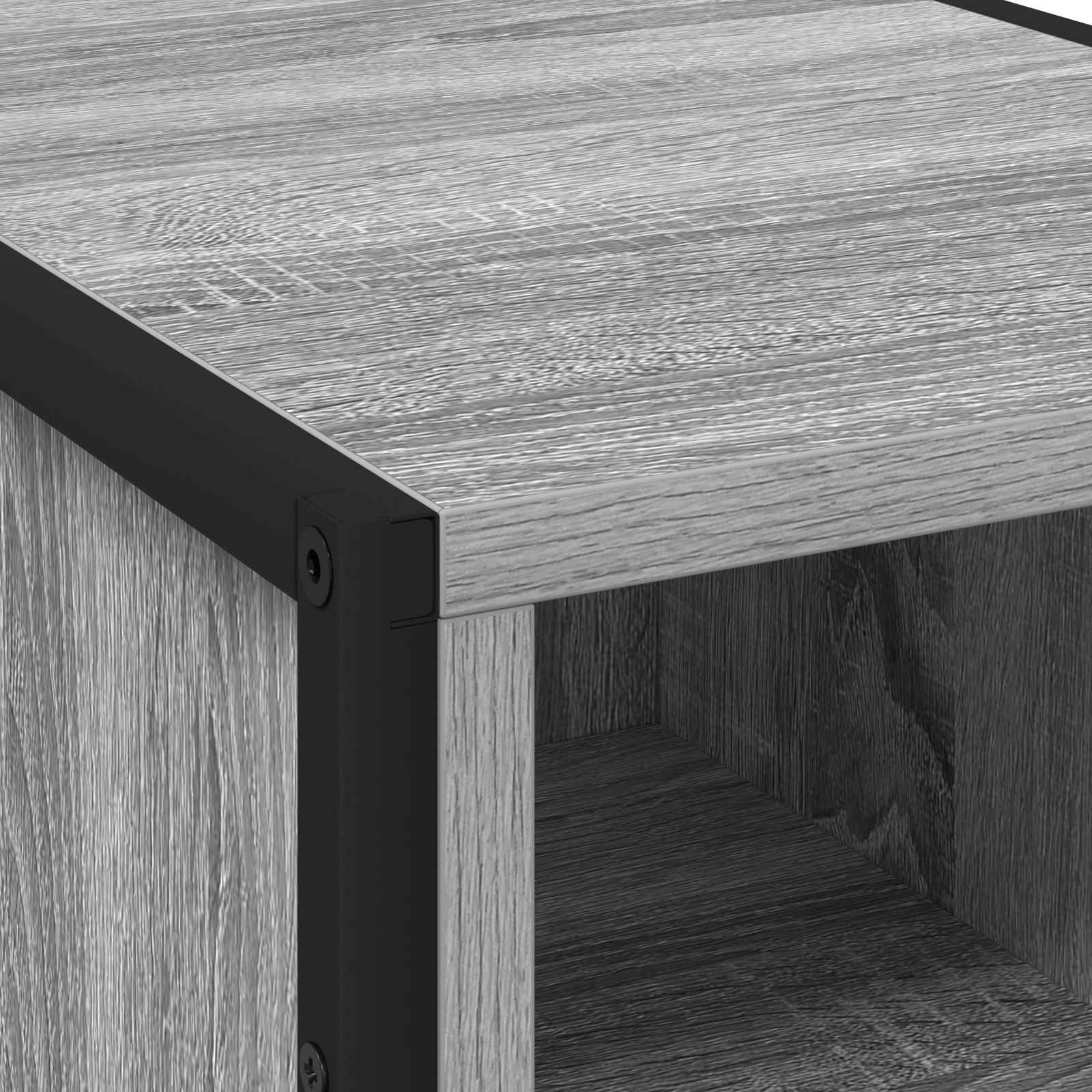 Βιβλιοθήκη Γκρίζο Σονομα 43 x 36 x 150.5 εκ Επεξεργασμένο ξύλο
