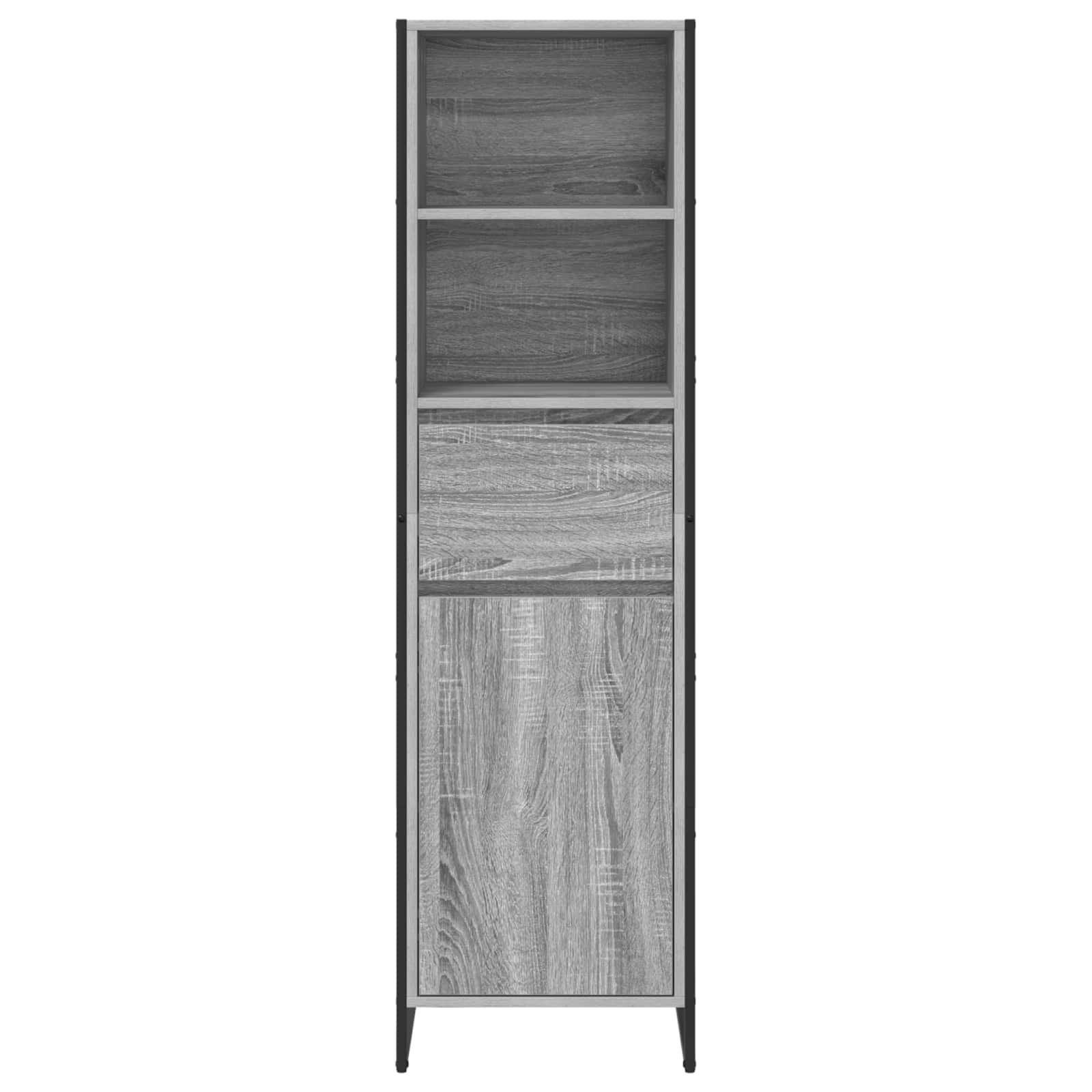 Βιβλιοθήκη Γκρίζο Σονομα 43 x 36 x 150.5 εκ Επεξεργασμένο ξύλο