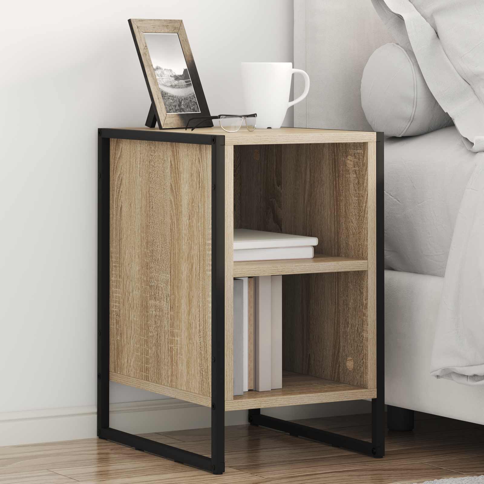 Κομοδίνο 2 pcs Σονόμα 39.5 x 30 x 50 εκ Επεξεργασμένο ξύλο