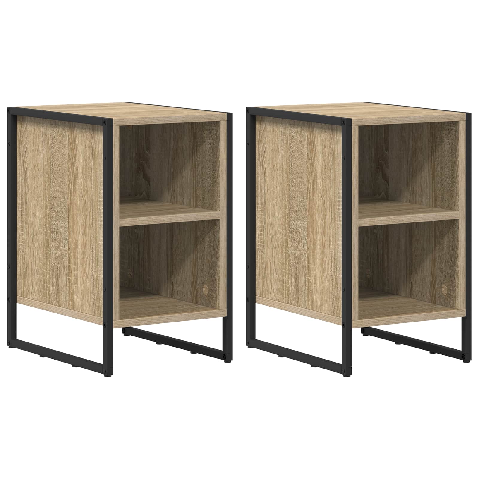Κομοδίνο 2 pcs Σονόμα 39.5 x 30 x 50 εκ Επεξεργασμένο ξύλο