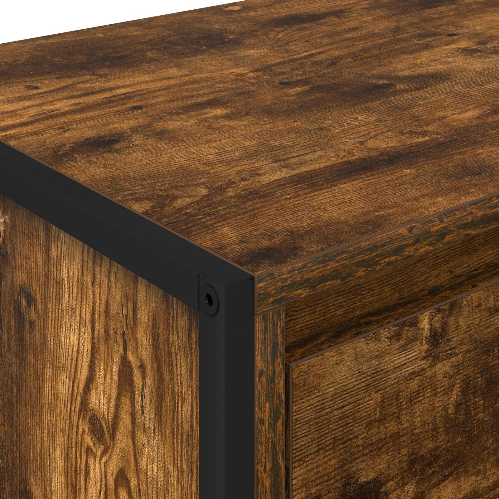 Κομοδίνο Καπνιστό Δρύς 39,5 x 30 x 50 εκ Επεξεργασμένο ξύλο