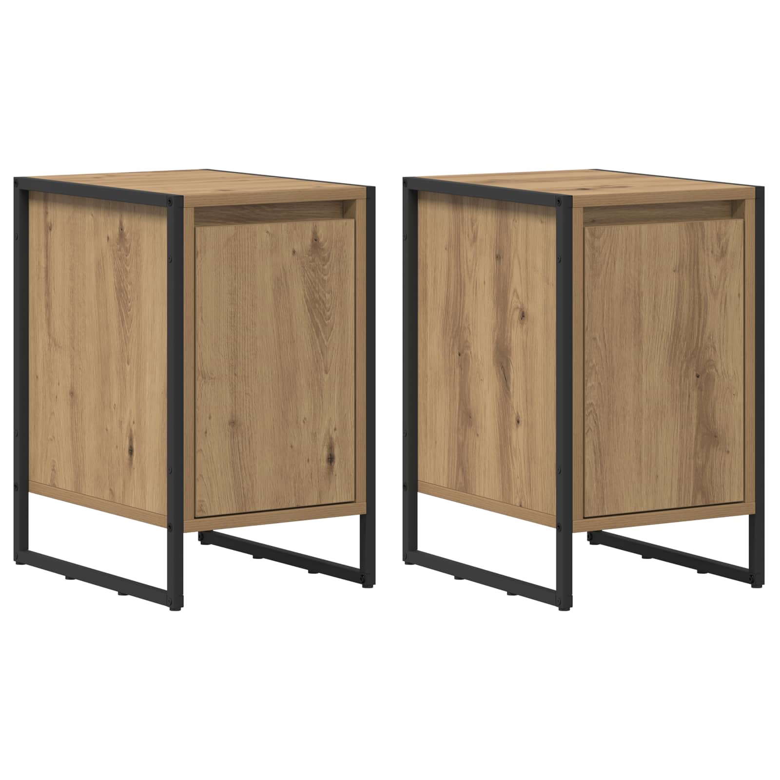 Κομοδίνο 2 pcs Καρυδιά Χειροποίητης Εργασίας 39,5 x 30 x 50 εκ