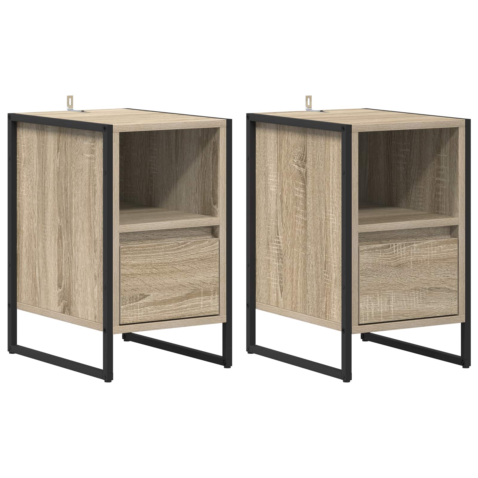 Κομοδίνο 2 pcs Σονόμα 39,5 x 30 x 50 εκ Επεξεργασμένο ξύλο