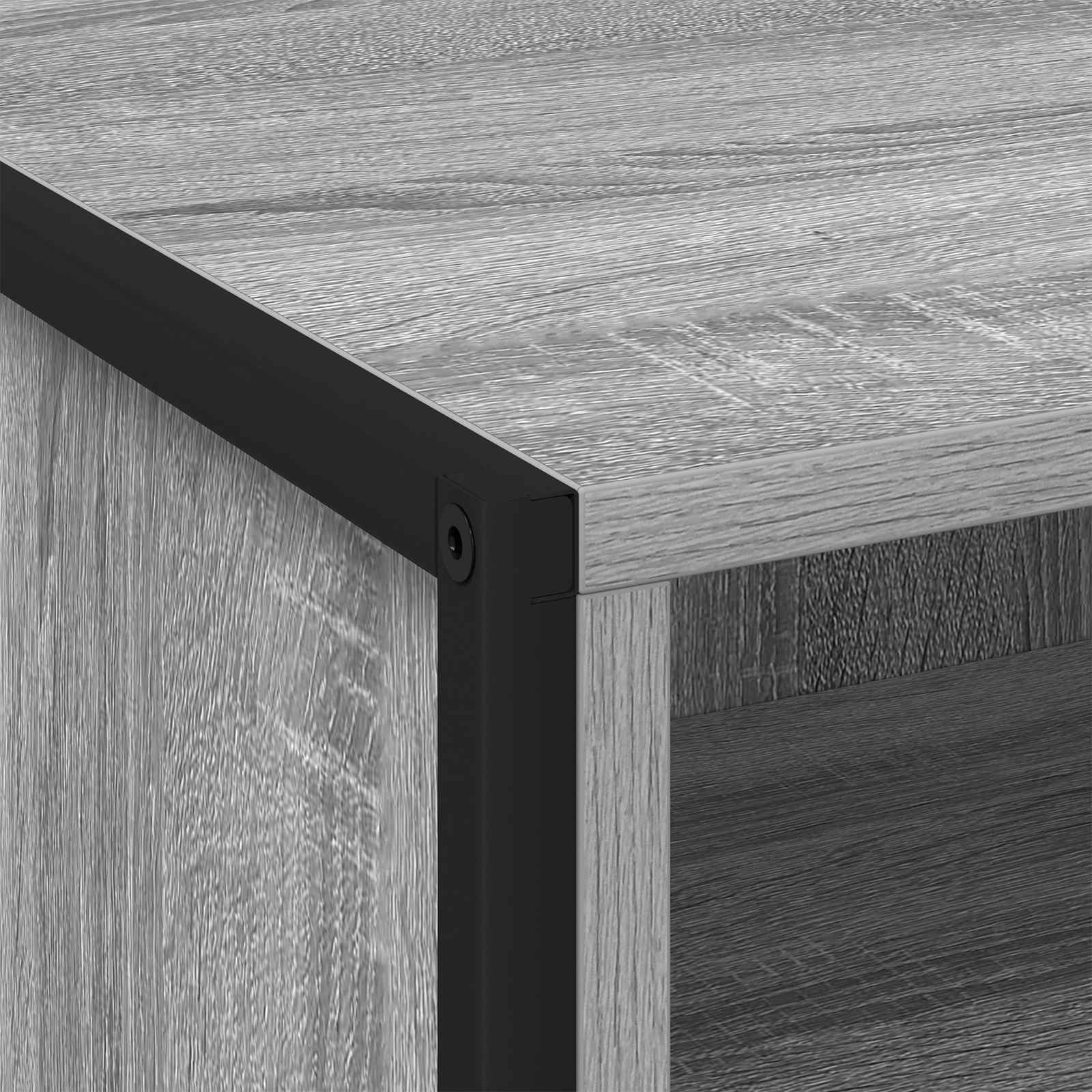 Κομοδίνο με συρτάρι 2 pcs Γκρίζο Σονομα 50 x 39,5 x 50 εκ. - Pakobazaar
