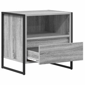 Κομοδίνο με συρτάρι 2 pcs Γκρίζο Σονομα 50 x 39,5 x 50 εκ. - Pakobazaar