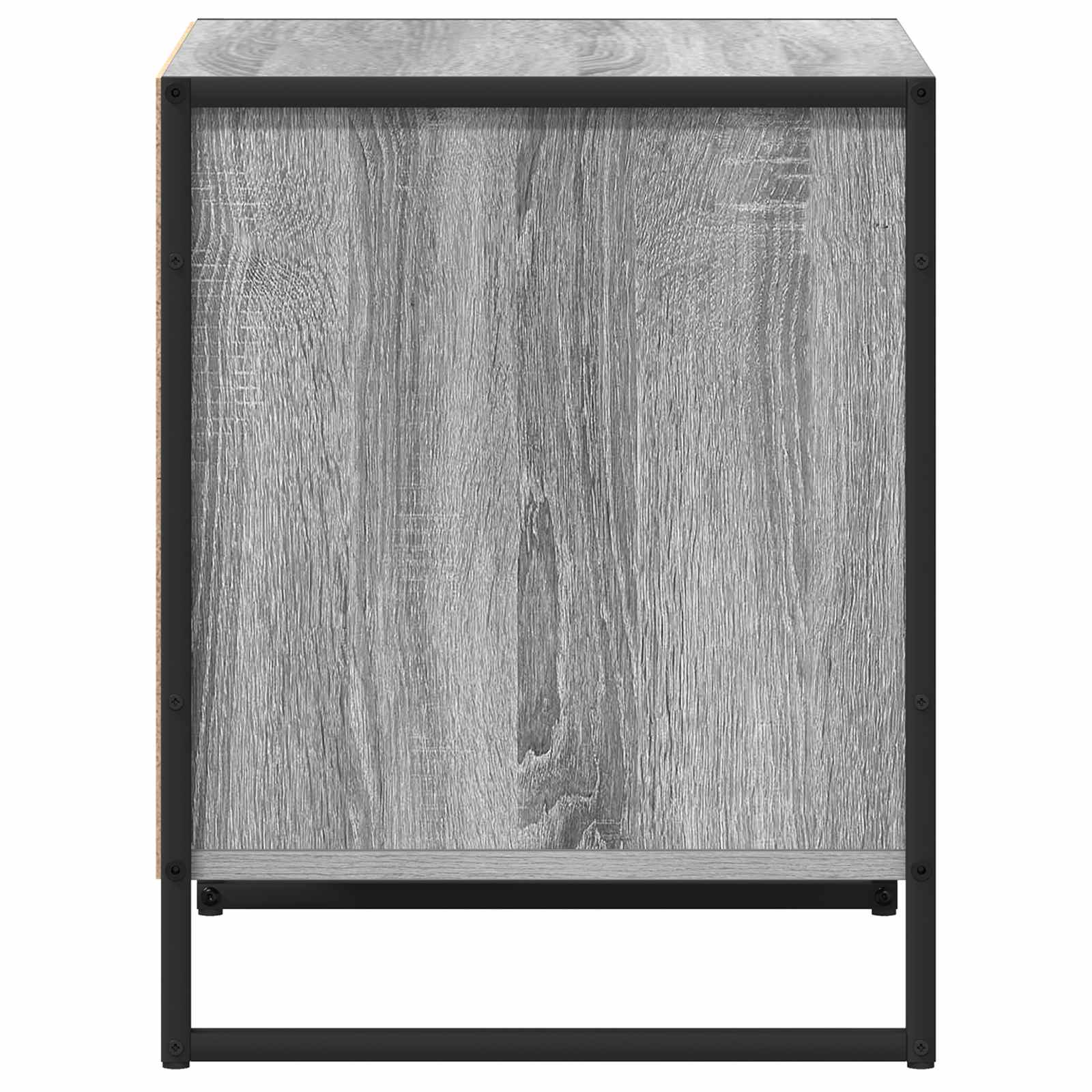 Κομοδίνο με συρτάρι 2 pcs Γκρίζο Σονομα 50 x 39,5 x 50 εκ. - Pakobazaar