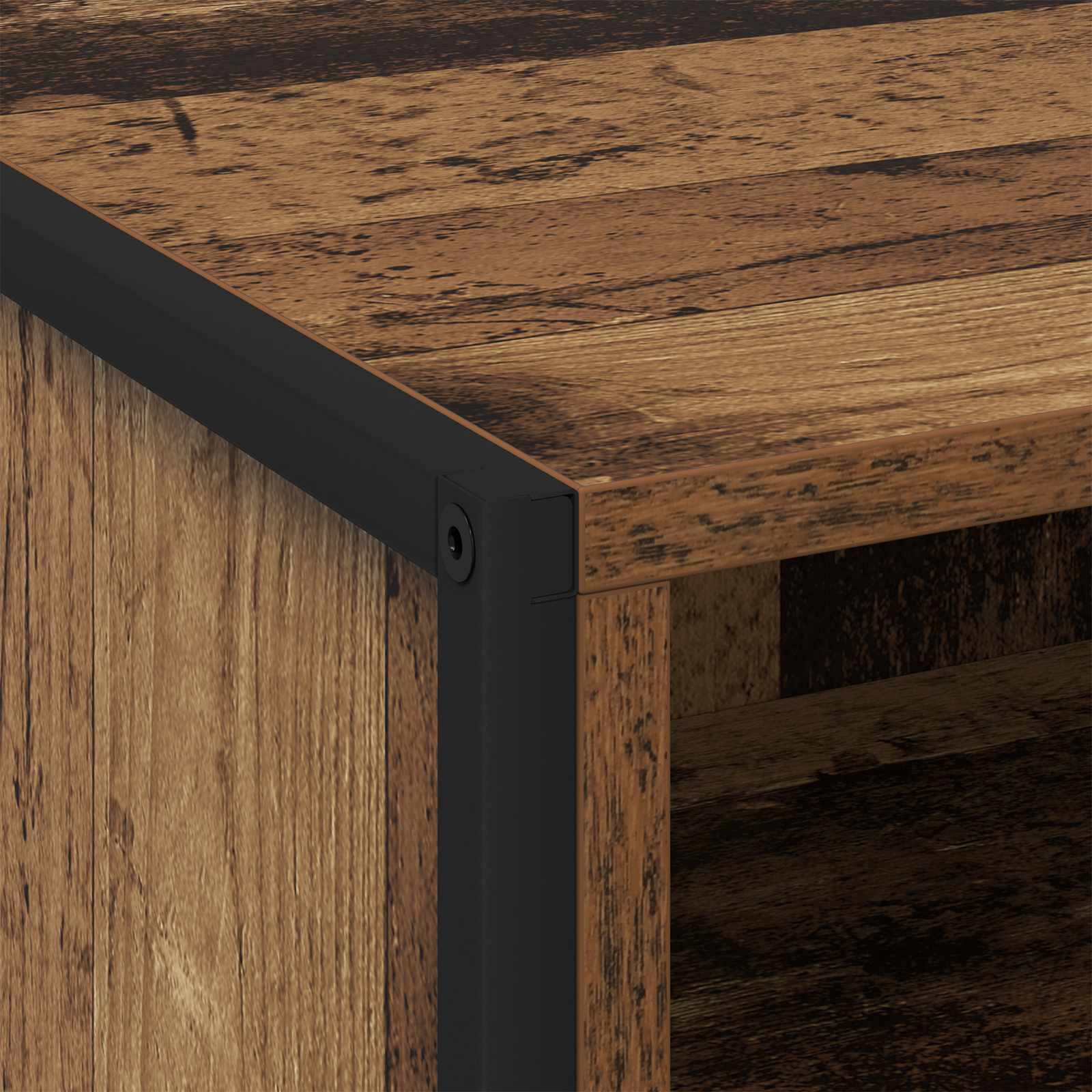 Κομοδίνο 2 pcs Παλιό Ξύλο 50 x 39,5 x 50 εκ. Επεξεργασμένο ξύλο
