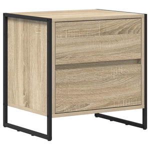 Κομοδίνο 2 pcs Σονόμα 50 x 39.5 x 50 εκ. Επεξεργασμένο ξύλο - Pakobazaar