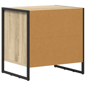 Κομοδίνο 2 pcs Σονόμα 50 x 39.5 x 50 εκ. Επεξεργασμένο ξύλο - Pakobazaar