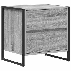 Κομοδίνο 2 τμχ. Γκρίζο Σονομα 50 x 39.5 x 50 εκ.