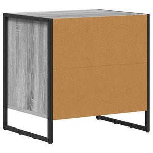 Κομοδίνο 2 τμχ. Γκρίζο Σονομα 50 x 39.5 x 50 εκ.