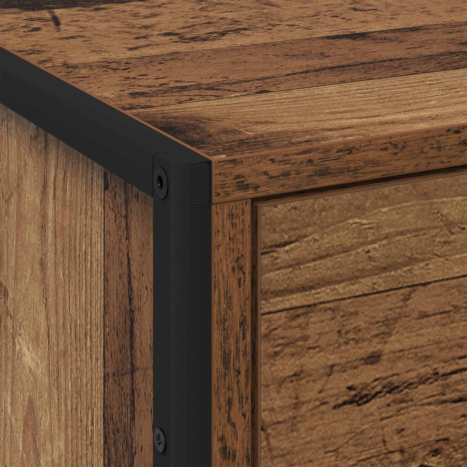 Κομοδίνο 2 pcs Παλιό Ξύλο 50 x 39.5 x 50 εκ. Επεξεργασμένο ξύλο