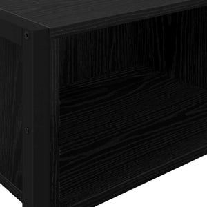 End Table Μαύρη Οξυά 100 x 36 x 75 εκ. Επεξεργασμένο Ξύλο