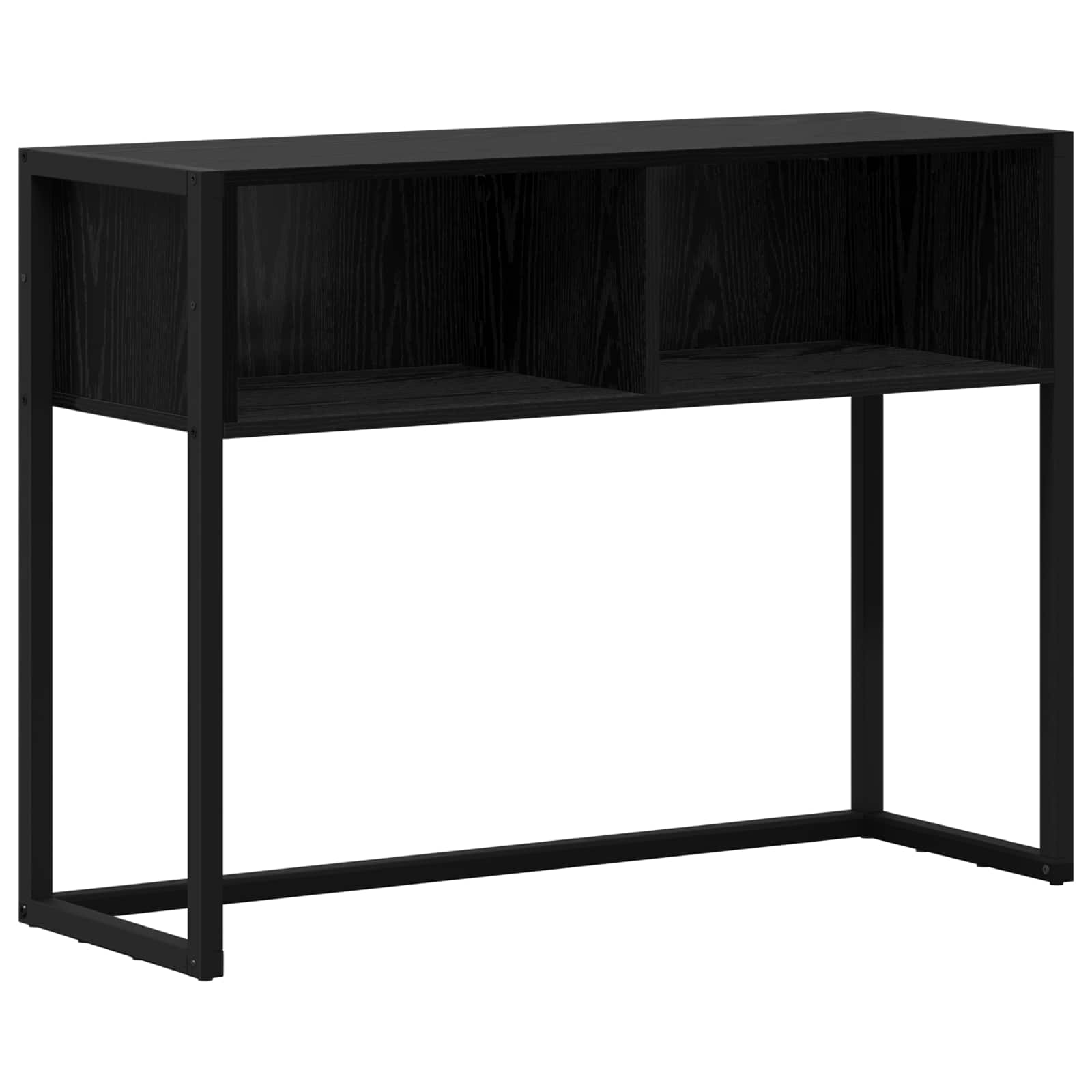 End Table Μαύρη Οξυά 100 x 36 x 75 εκ. Επεξεργασμένο ξύλο