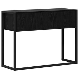 End Table Μαύρη Οξυά 100 x 36 x 75 εκ. Επεξεργασμένο Ξύλο