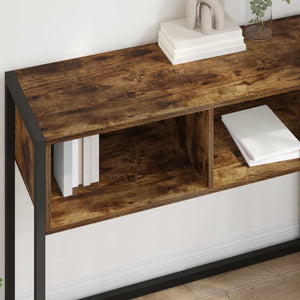 End Table Καπνιστό Δρύς 100 x 36 x 75 εκ. Επεξεργασμένο Ξύλο