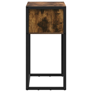End Table Καπνιστό Δρύς 100 x 36 x 75 εκ. Επεξεργασμένο Ξύλο