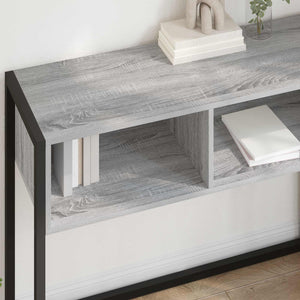 End Table Γκρίζο Σονομα 100 x 36 x 75 εκ. Επεξεργασμένο Ξύλο