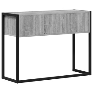 End Table Γκρίζο Σονομα 100 x 36 x 75 εκ. Επεξεργασμένο Ξύλο