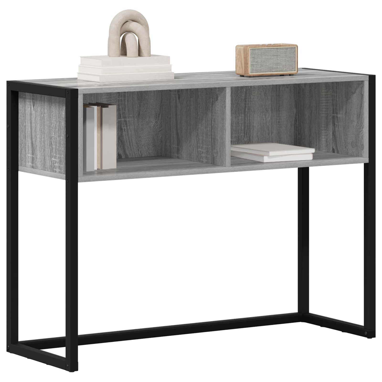 End Table Γκρίζο Σονομα 100 x 36 x 75 εκ. Επεξεργασμένο ξύλο