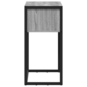 End Table Γκρίζο Σονομα 100 x 36 x 75 εκ. Επεξεργασμένο Ξύλο