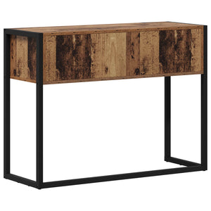 End Table Παλιό Ξύλο 100 x 36 x 75 εκ. Επεξεργασμένο Ξύλο