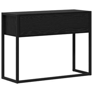 End Table Μαύρη Οξυά 100 x 36 x 75 εκ. Επεξεργασμένο ξύλο - Pakobazaar