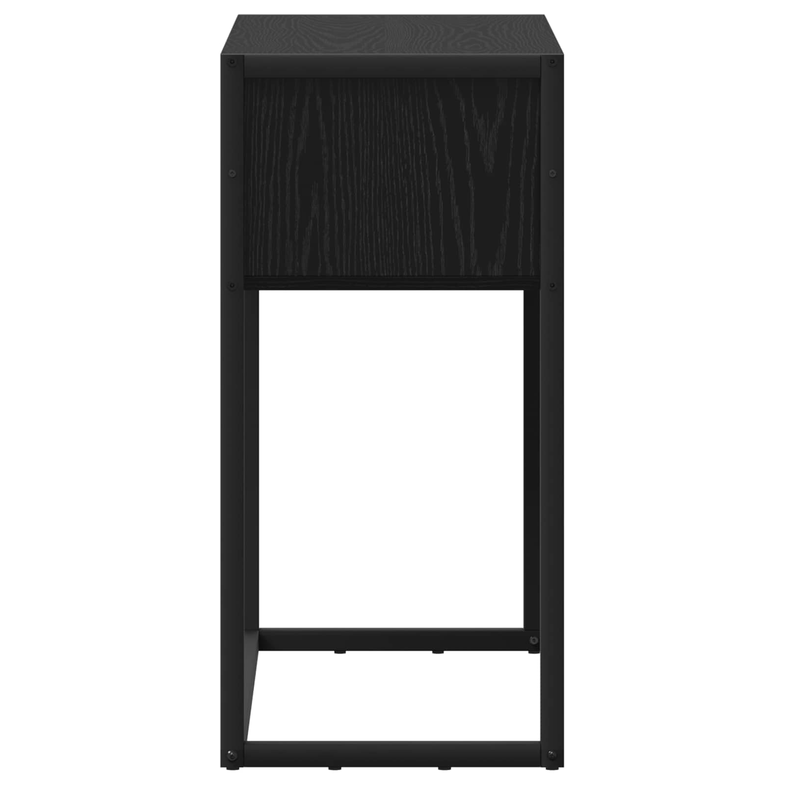 End Table Μαύρη Οξυά 100 x 36 x 75 εκ. Επεξεργασμένο ξύλο - Pakobazaar