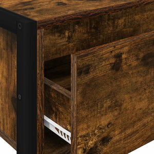 End Table Καπνιστό Δρύς 100 x 36 x 75 εκ. Επεξεργασμένο Ξύλο