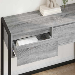 End Table Γκρίζο Σονομα 100 x 36 x 75 εκ. Επεξεργασμένο Ξύλο