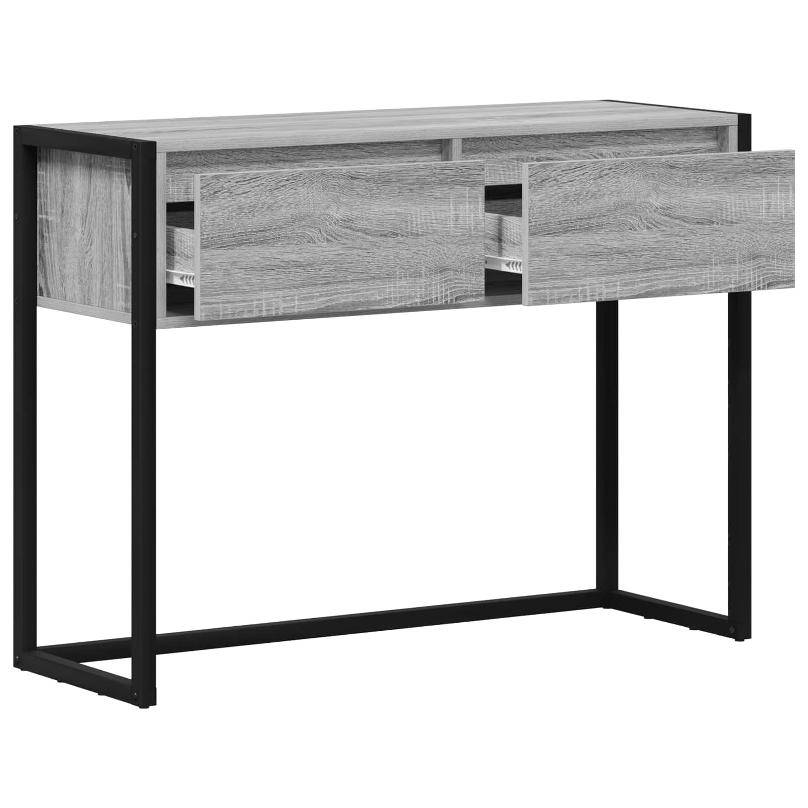 End Table Γκρίζο Σονομα 100 x 36 x 75 εκ. Επεξεργασμένο ξύλο