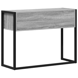 End Table Γκρίζο Σονομα 100 x 36 x 75 εκ. Επεξεργασμένο Ξύλο