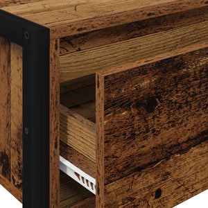 End Table Παλιό Ξύλο 100 x 36 x 75 εκ. Επεξεργασμένο Ξύλο