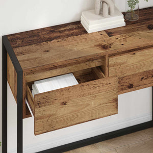 End Table Παλιό Ξύλο 100 x 36 x 75 εκ. Επεξεργασμένο Ξύλο
