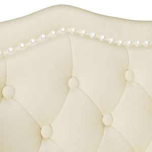Καναπές Chesterfield Κρεμ 120,5 x 65 x 75 εκ. Τεχνητό Δέρμα - Pakobazaar