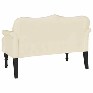 Καναπές Chesterfield Κρεμ 120,5 x 65 x 75 εκ. Τεχνητό Δέρμα - Pakobazaar