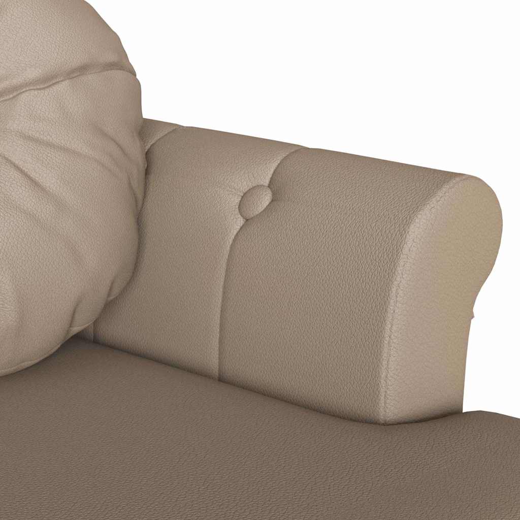 Καναπές Chesterfield με μαξιλάρι Καπουτσίνο 120,5 x 65 x 75 εκ. - Pakobazaar