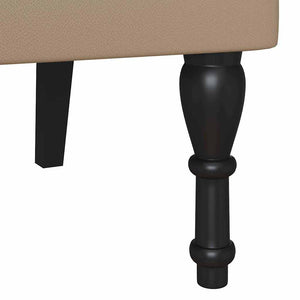 Καναπές Chesterfield με μαξιλάρι Καπουτσίνο 120,5 x 65 x 75 εκ. - Pakobazaar