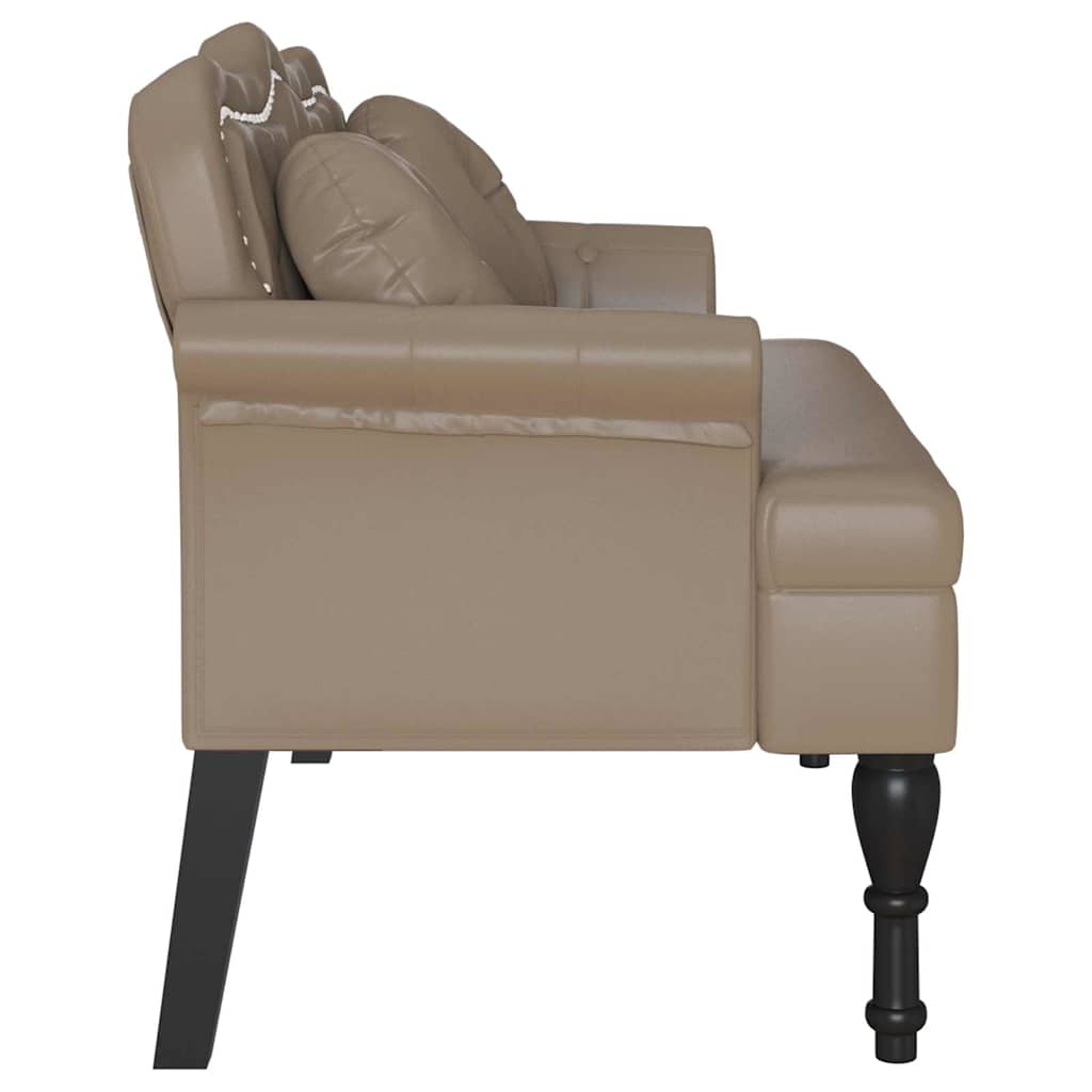 Καναπές Chesterfield με μαξιλάρι Καπουτσίνο 120,5 x 65 x 75 εκ. - Pakobazaar