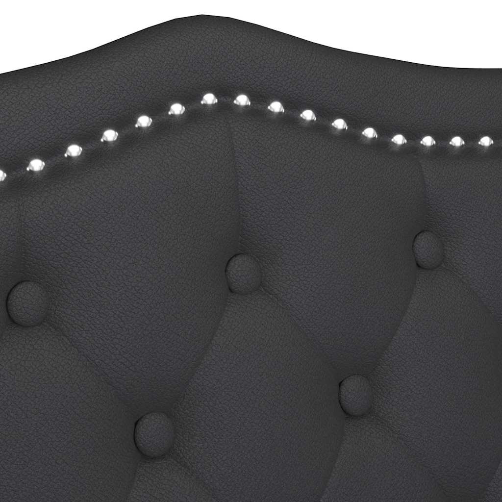 Καναπές Chesterfield Μαύρο 120,5 x 65 x 75 εκ. Τεχνητό Δέρμα - Pakobazaar