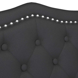Καναπές Chesterfield Μαύρο 120,5 x 65 x 75 εκ. Τεχνητό Δέρμα - Pakobazaar