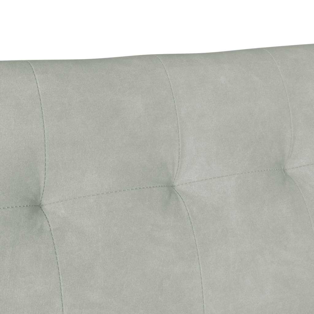 Καναπές Chesterfield Ανοιχτό γκρι 112 x 65,5 x 75 εκ. Βελούδο - Pakobazaar