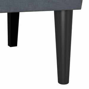 Καναπές Chesterfield Σκούρο Γκρι 112 x 65,5 x 75 εκ. Βελούδο - Pakobazaar