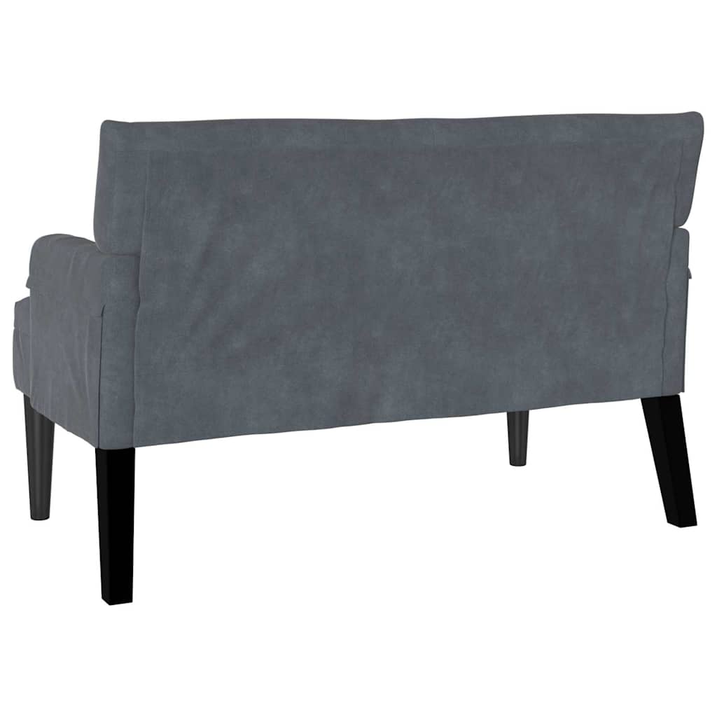 Καναπές Chesterfield Σκούρο Γκρι 112 x 65,5 x 75 εκ. Βελούδο - Pakobazaar