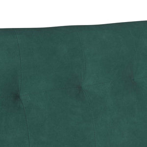 Καναπές Chesterfield Σκούρο Πράσινο 112 x 65,5 x 75 εκ. Βελούδο - Pakobazaar