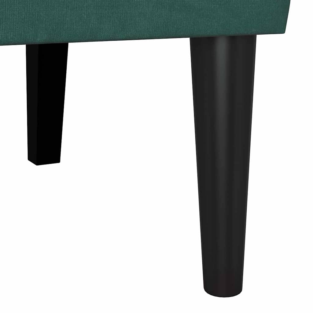 Καναπές Chesterfield Σκούρο Πράσινο 112 x 65,5 x 75 εκ. Βελούδο - Pakobazaar